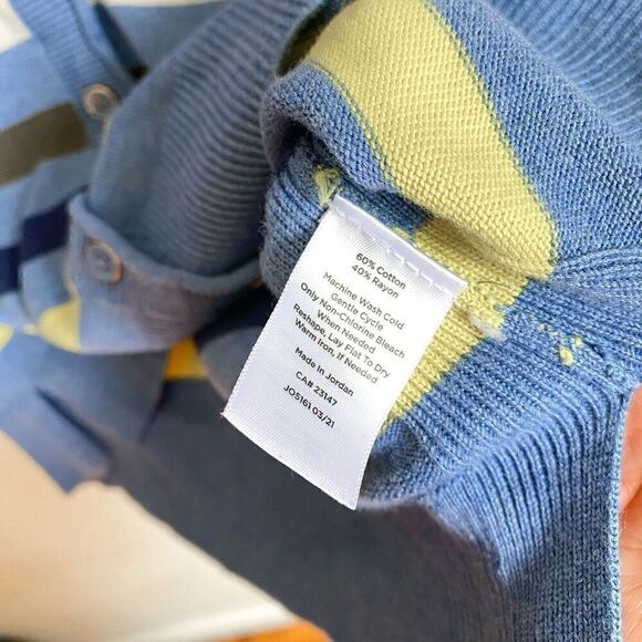 Talbots Girlfriend Cardigan Colorful Stripe Women’s Small Periwinkle Blue - Picture 8 of 11